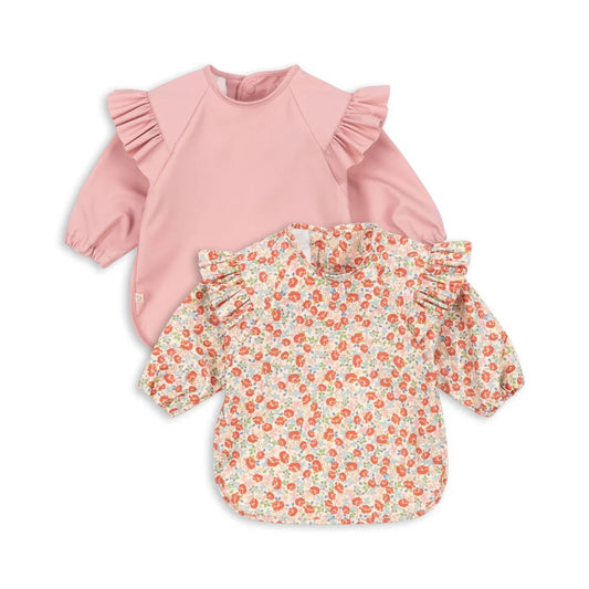 Pack 2 Babetes Manga Comprida Bridal Rose - Konges Slojd