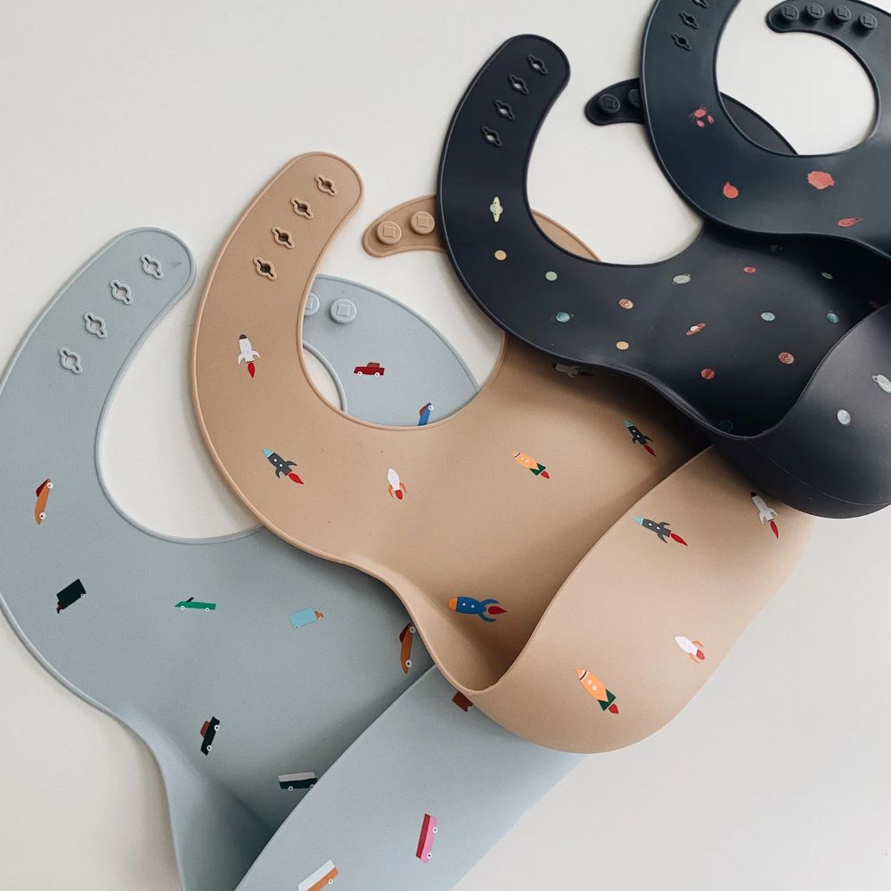 Bavoir en silicone - Mushie