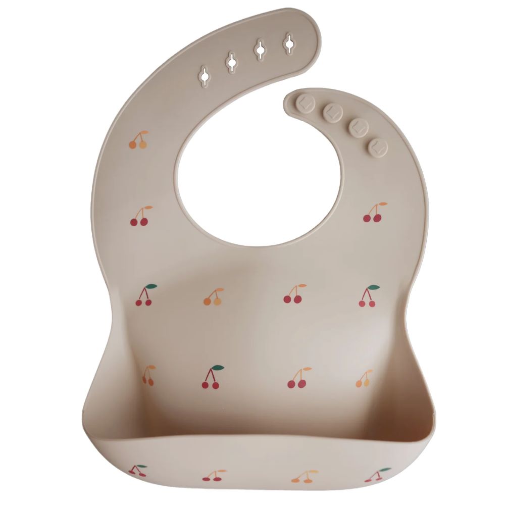 Bavoir en silicone - Mushie