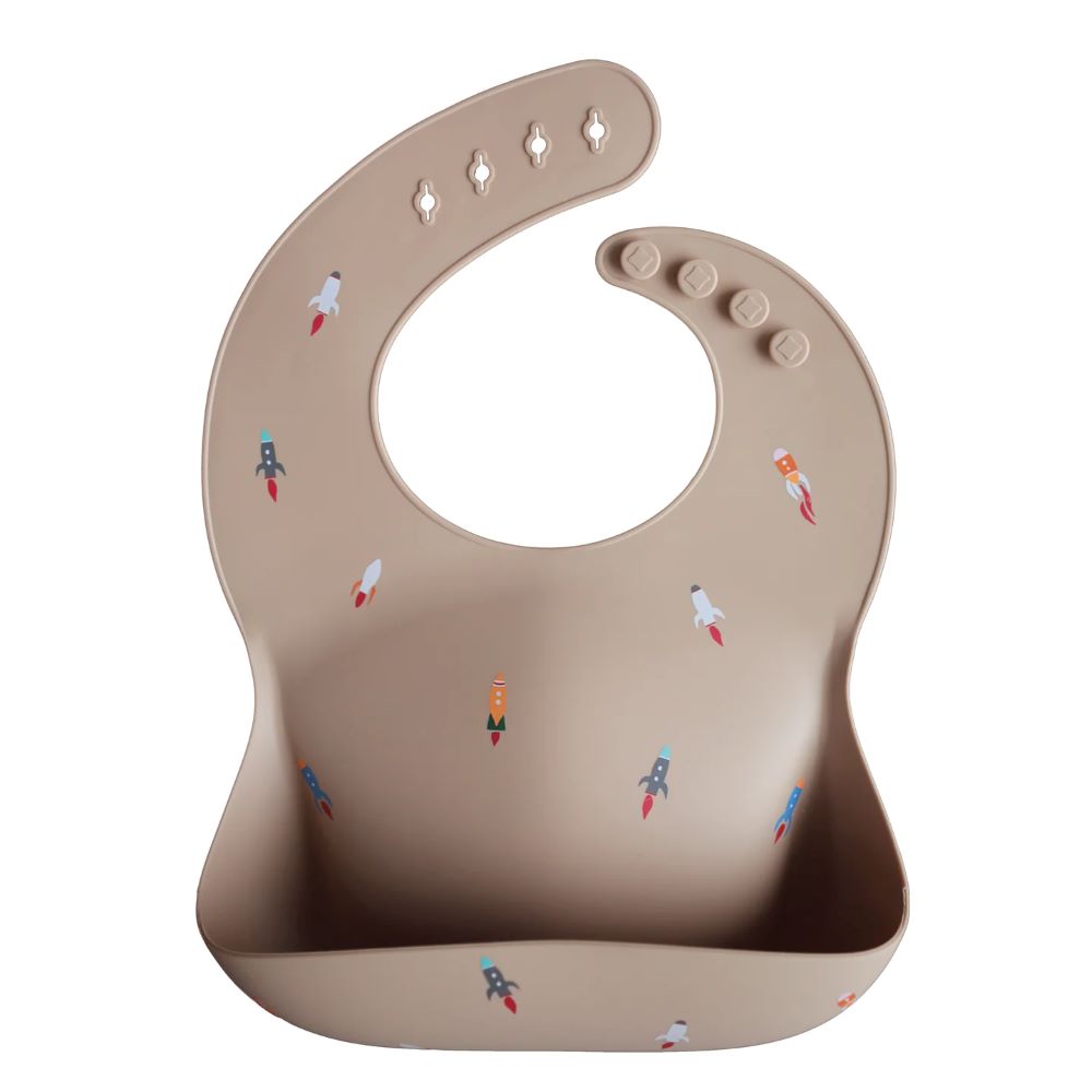 Bavoir en silicone - Mushie