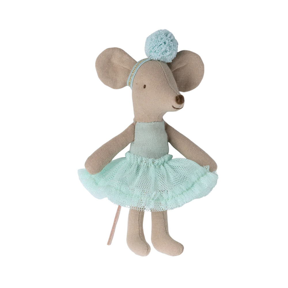 Bailarina Mouse Little Sister Light Mint - Maileg