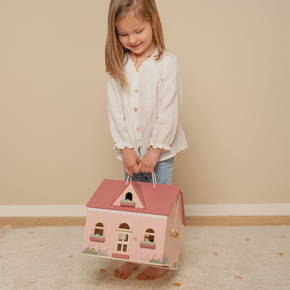 Maison de poupée portable en bois - Little Dutch