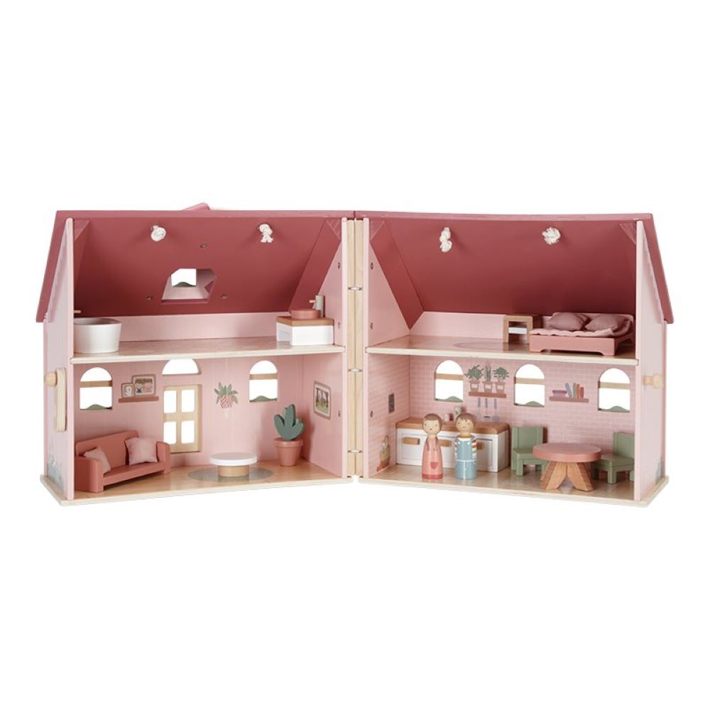 Maison de poupée portable en bois - Little Dutch