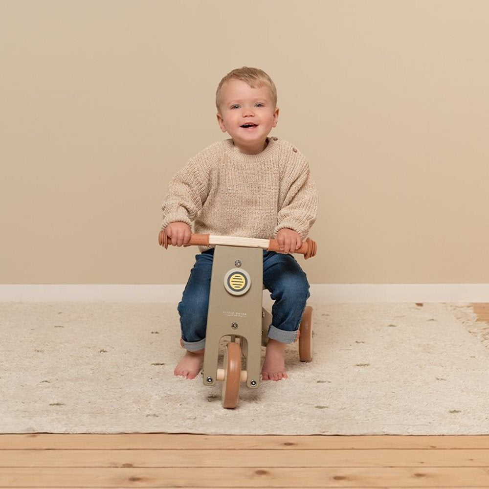 Olive wooden tricycle - Little Dutch