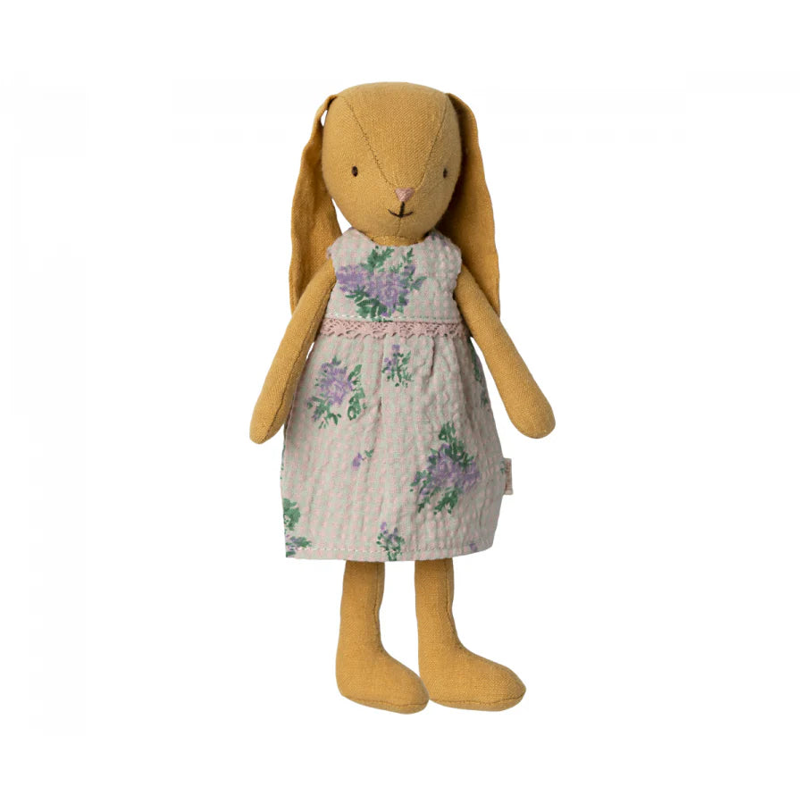 Coelha de Pano Dusty Yellow com Vestido Size 1 - Maileg