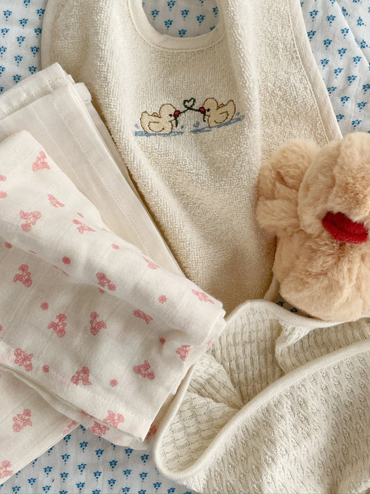 Pack 3 Fraldas de musselina em algodão orgânico Ilmia - Fanga Fontana - Konges Slojd