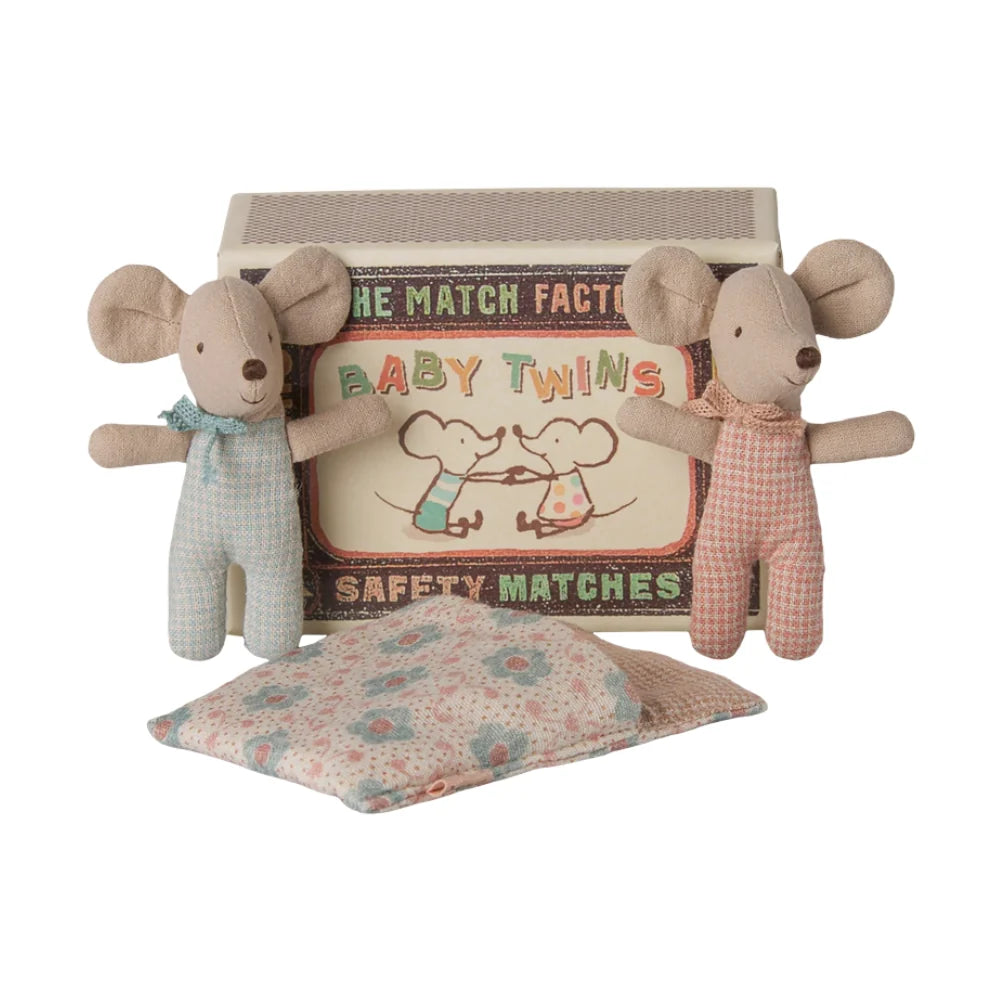 Twins Baby mice in matchbox - Maileg