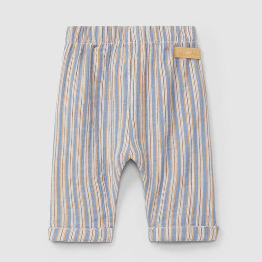 Calças de riscas multicolor - Laranjinha