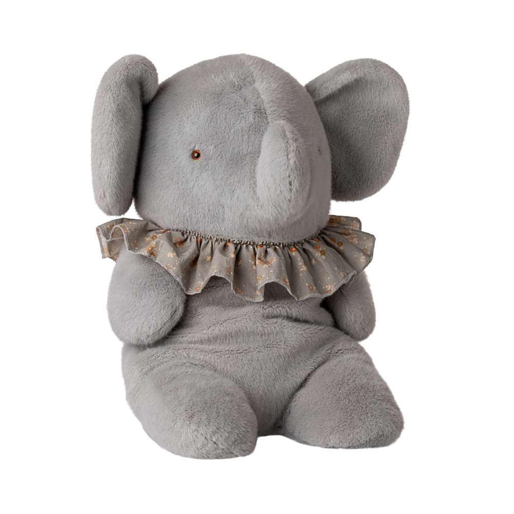 Elefante de Peluche Grande Azul/Cinzento - Maileg
