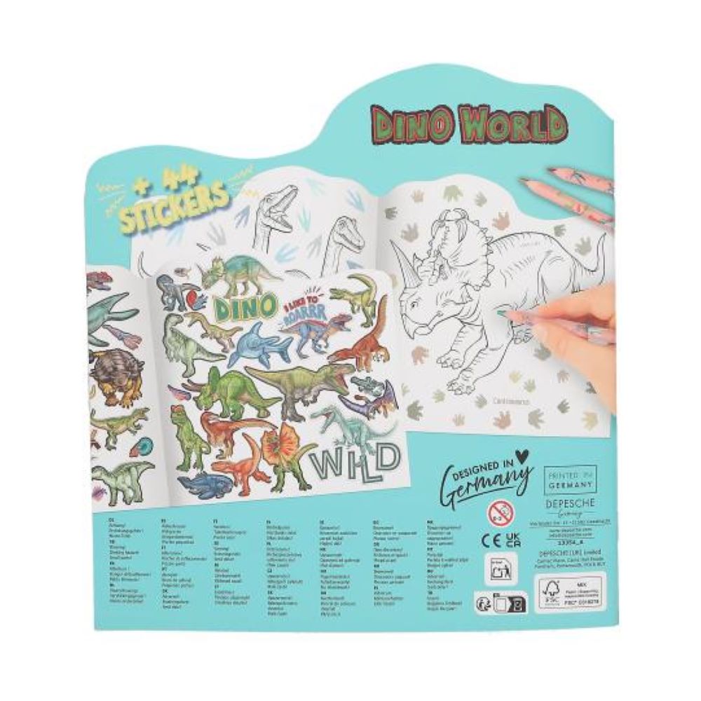 Colouring Book Figural - Dino World