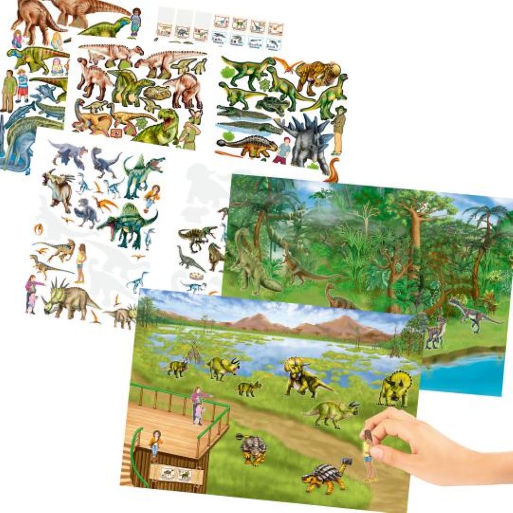 Livro de autocolantes Dino Zoo - Dino World