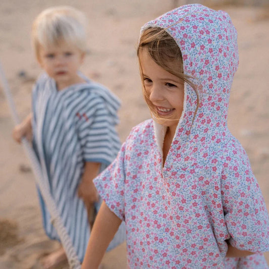 Poncho Ocean Sea Life Ocean Blue - Little Dutch