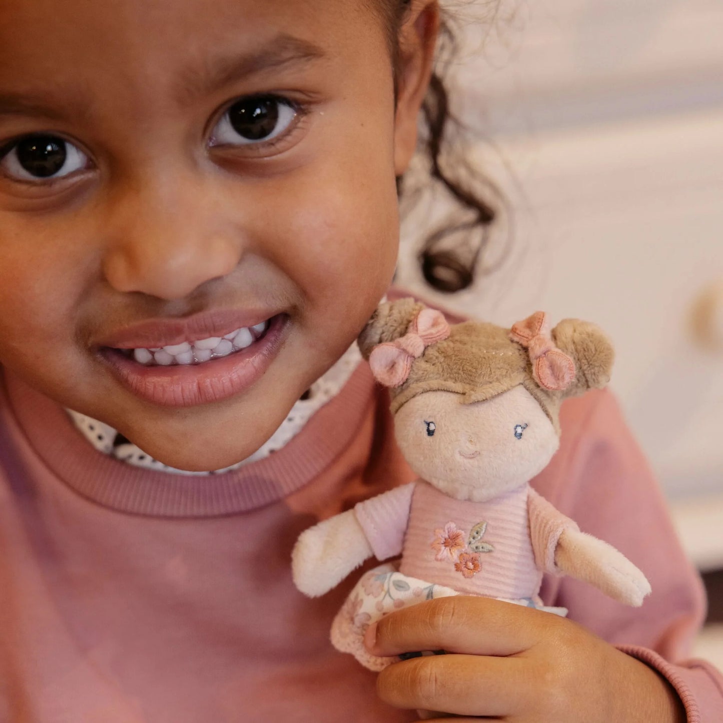 Mini Boneca de Pano Rosa - Little Dutch