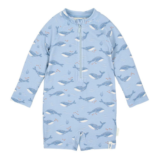 Macacão de Banho de Manga Comprida Ocean Splash UPF 40 - Little Dutch