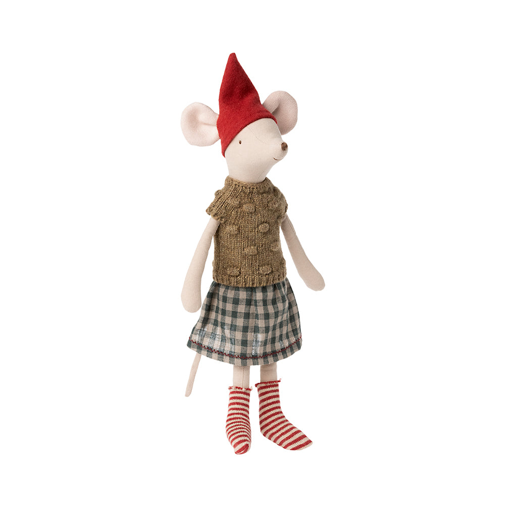 Christmas Mouse Medium Girl - Maileg