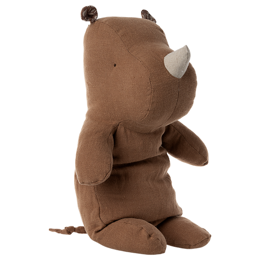 Rinoceronte de Pano Médio Castanho Safari Friends - Maileg