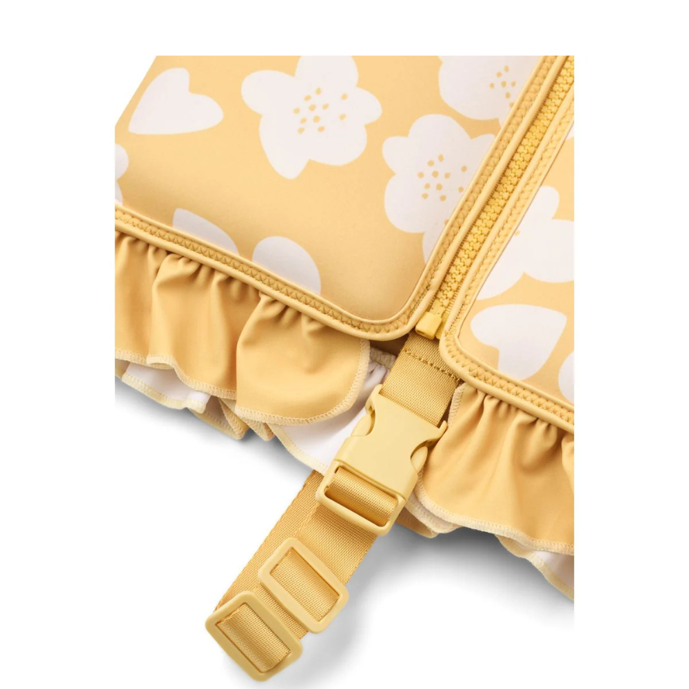 Colete Dove com Folhos Flower / Lemon Yellow - Liewood