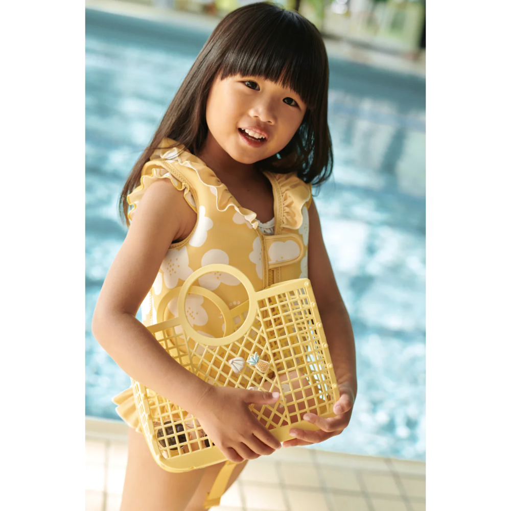 Colete Dove com Folhos Flower / Lemon Yellow - Liewood