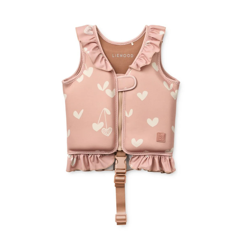 Colete Dove com Folhos Sweethearts / Pale tuscany - Liewood