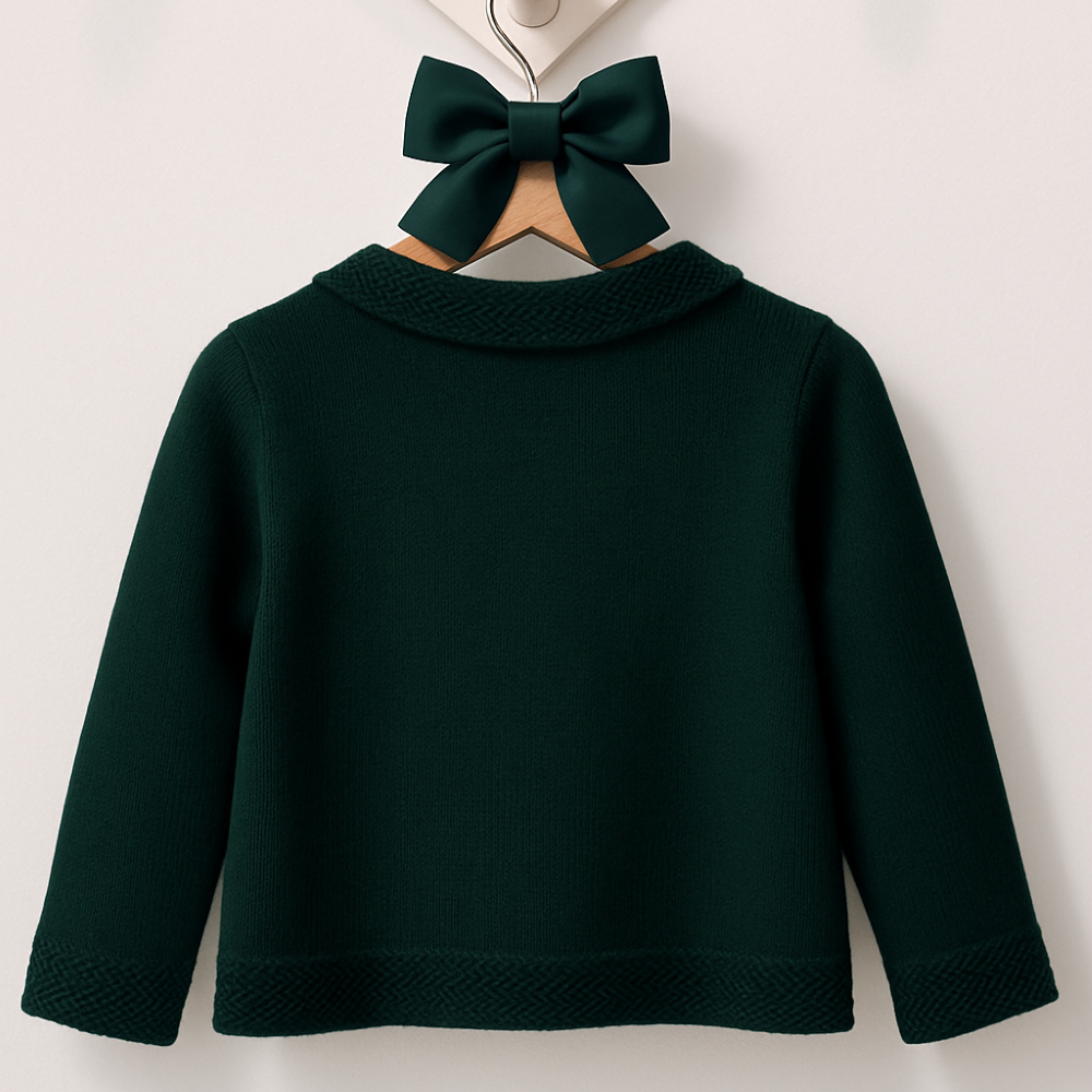 Casaco de Malha com gola Verde - Best Guest Kids