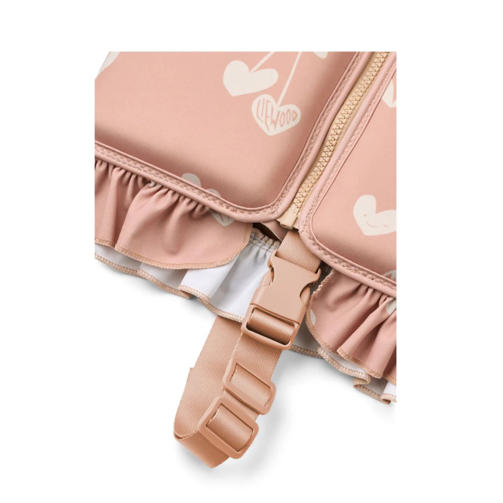 Colete Dove com Folhos Sweethearts / Pale tuscany - Liewood