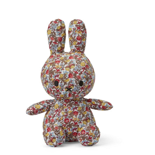 Miffy de Pano Red Ditsy Flower 23cm - Bon Ton Toys