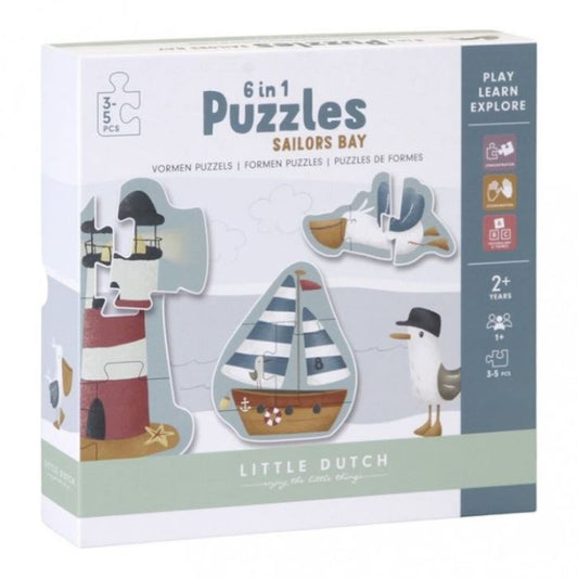 Puzzle évolutif 6 en 1 Sailors Bay - Little Dutch