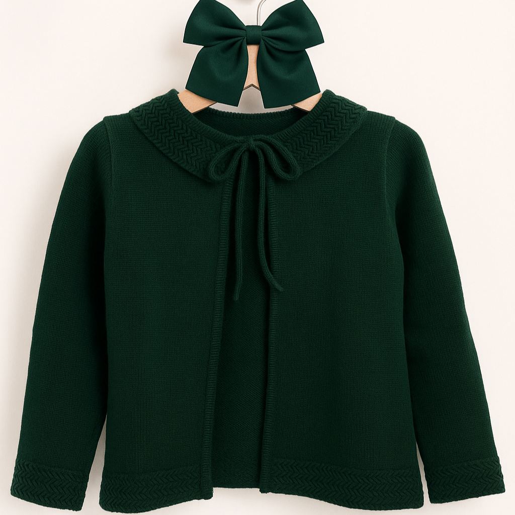 Casaco de Malha com gola Verde - Best Guest Kids