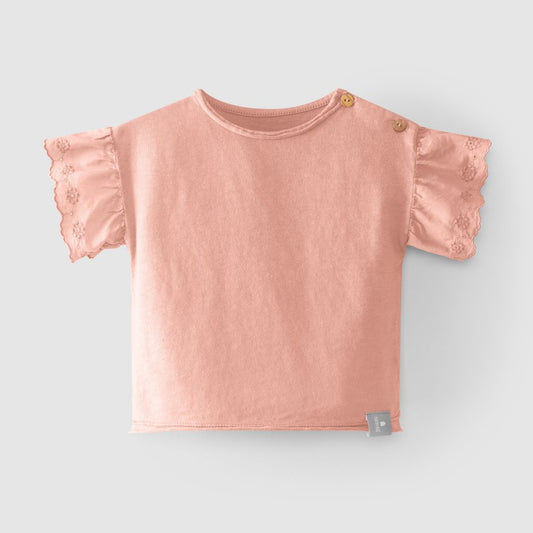 T-shirt à manches volantées brodées - Snug