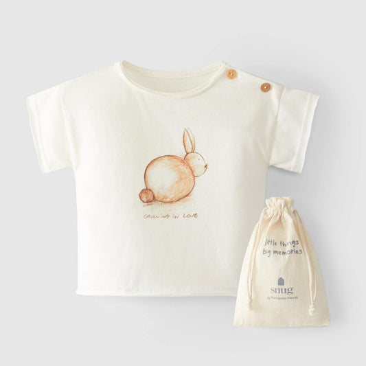 T-shirt lapin avec sac cadeau - Snug