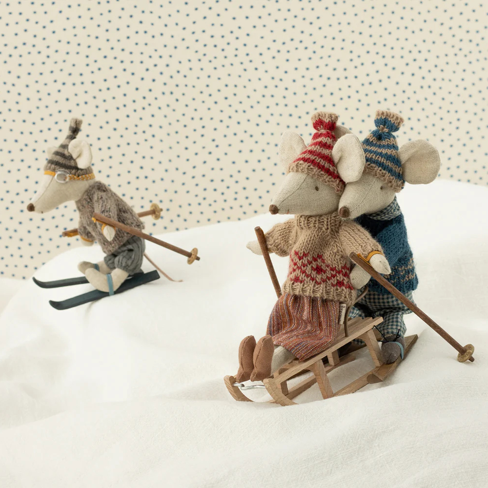 Knitted Sweater and Hat Dad Mouse - Maileg