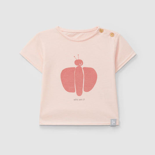 T-shirt em algodão com estampado Rosa - Snug