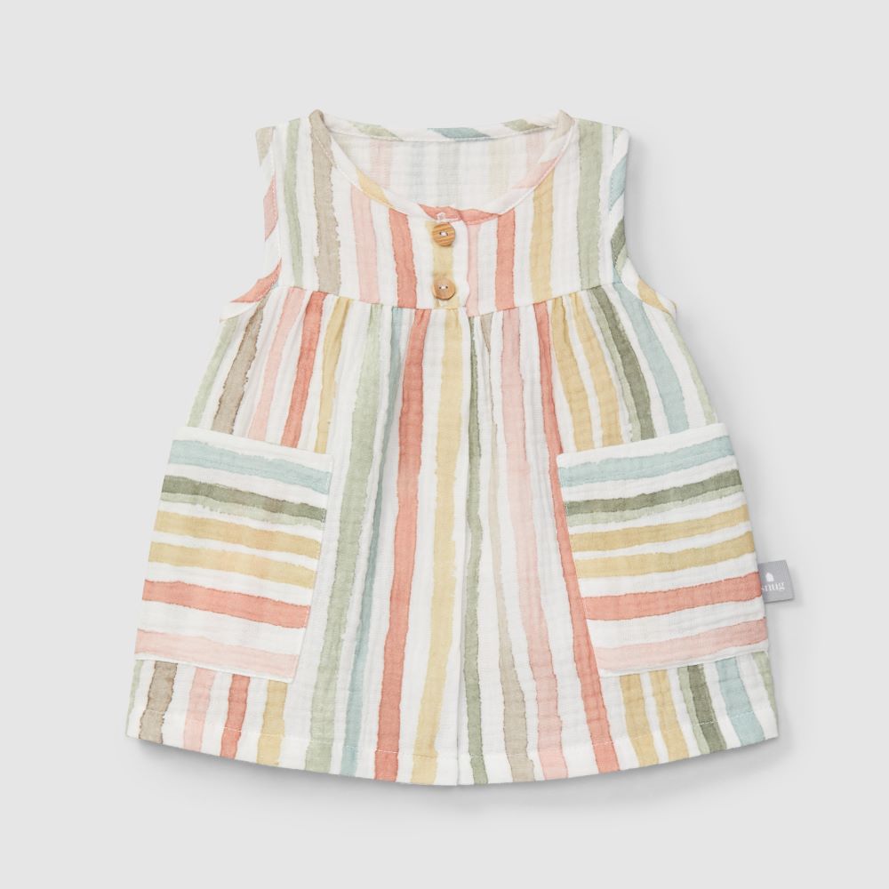 Vestido de riscas multicolor - Snug