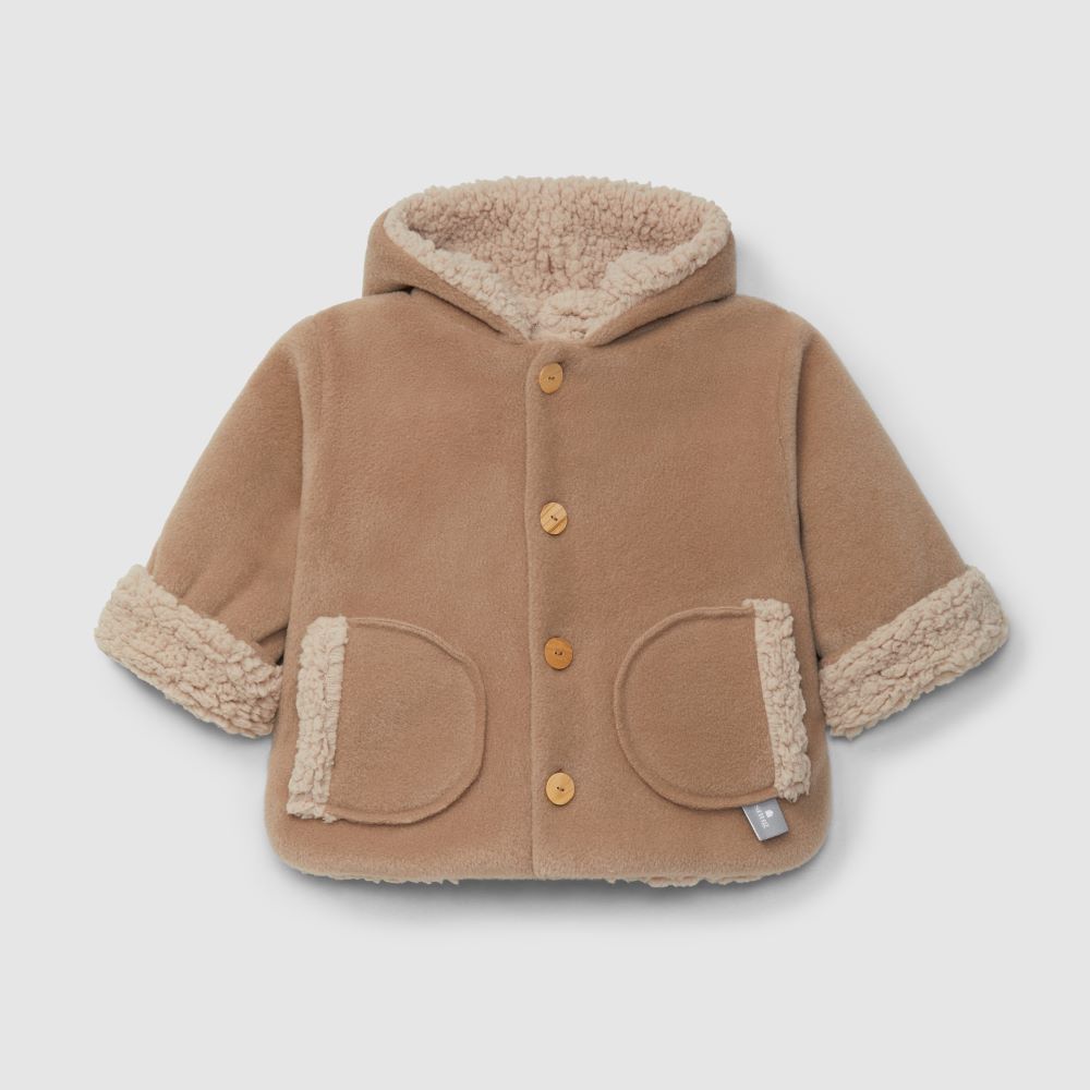 Casaco polar com capuz e interior de pelo - Snug