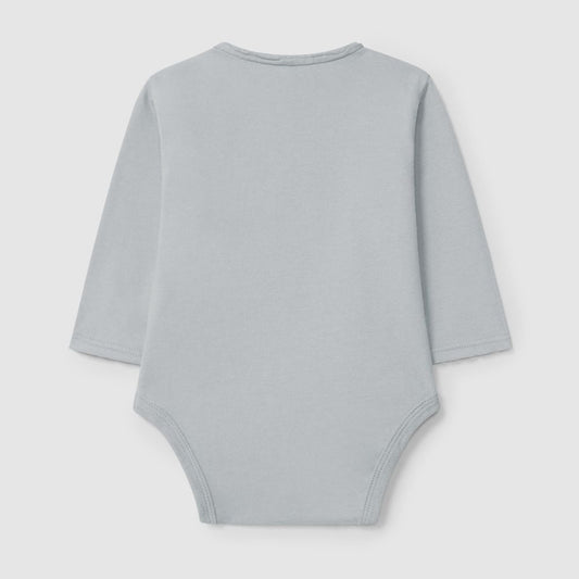 Body sem gola com bolso em algodão orgânico Azul - Snug