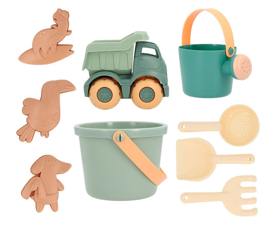 Set Brinquedos de Praia Balde Várias Cores - Monnëka