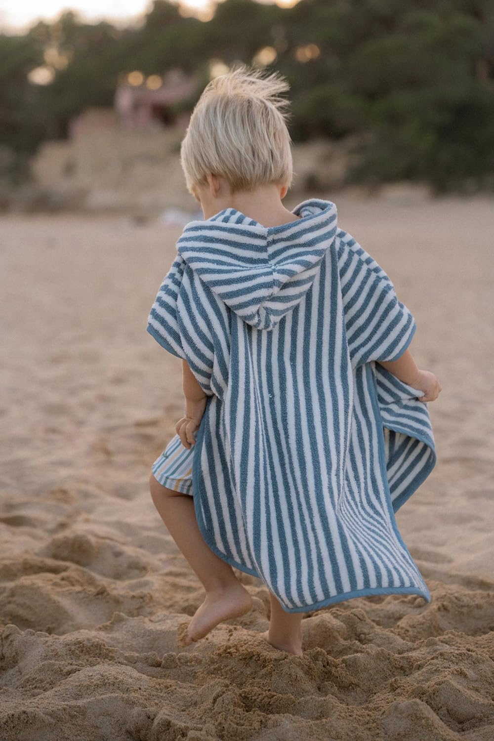 Poncho Ocean Sea Life Ocean Blue - Little Dutch