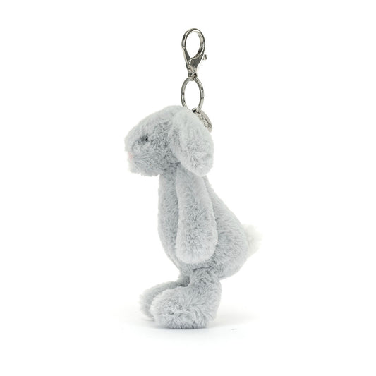 Porta-chaves Bashful Silver Bunny - Jellycat
