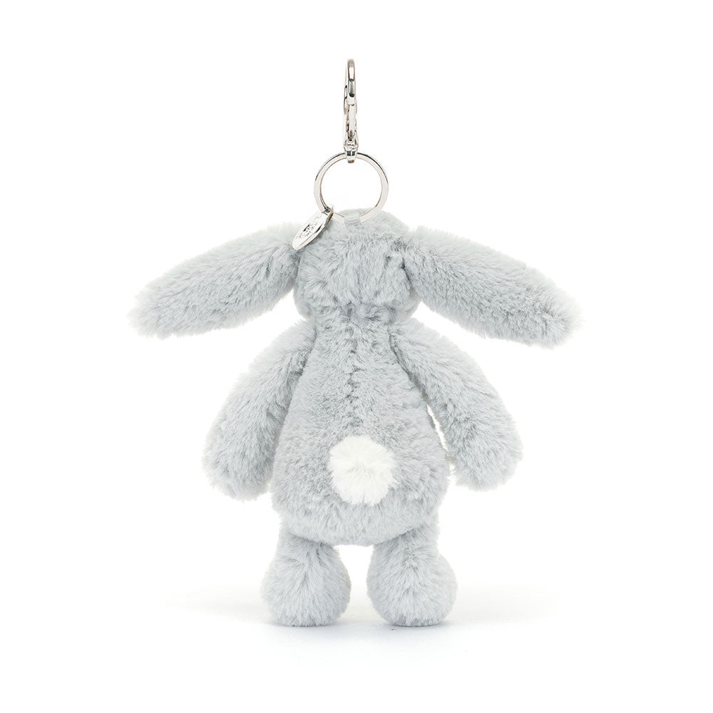 Porta-chaves Bashful Silver Bunny - Jellycat
