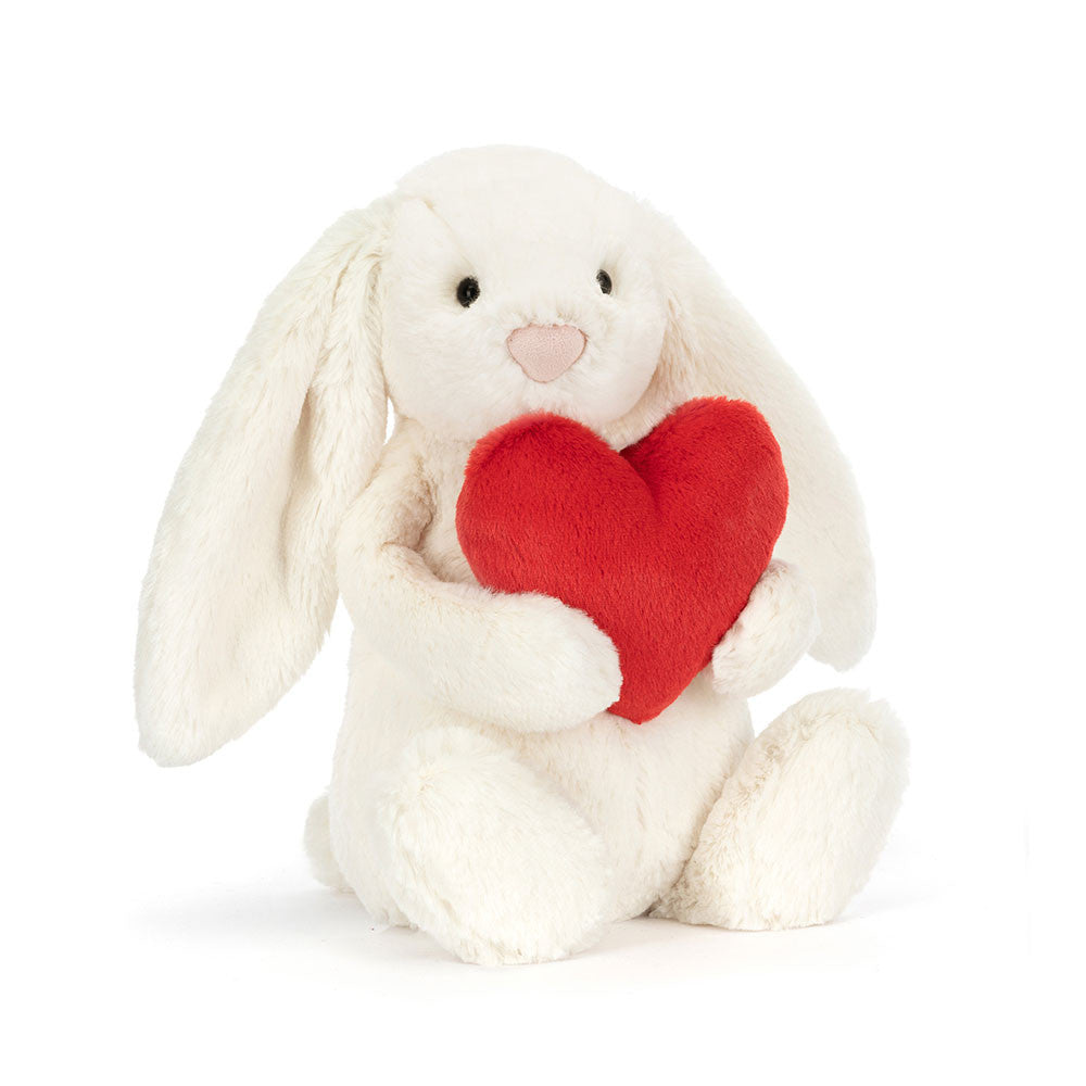 Bashful Red Love Heart Bunny - Jellycat