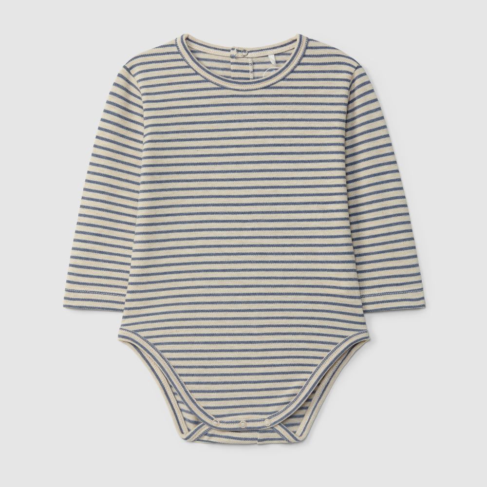 Body em piquet de riscas