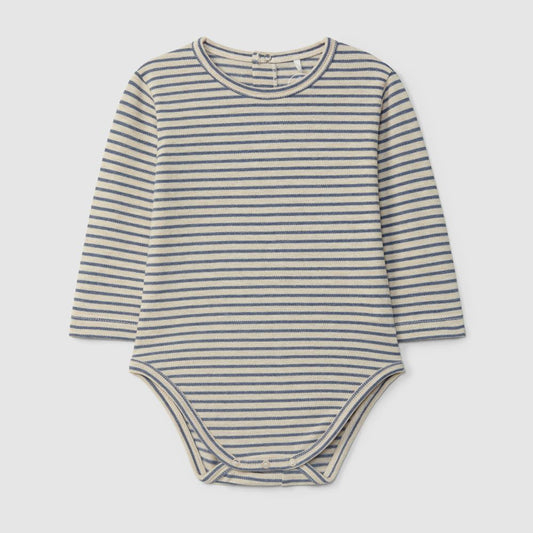 Body em piquet de riscas