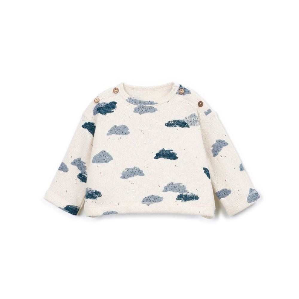 Conjunto de malha com estampado de nuvens - Play Up
