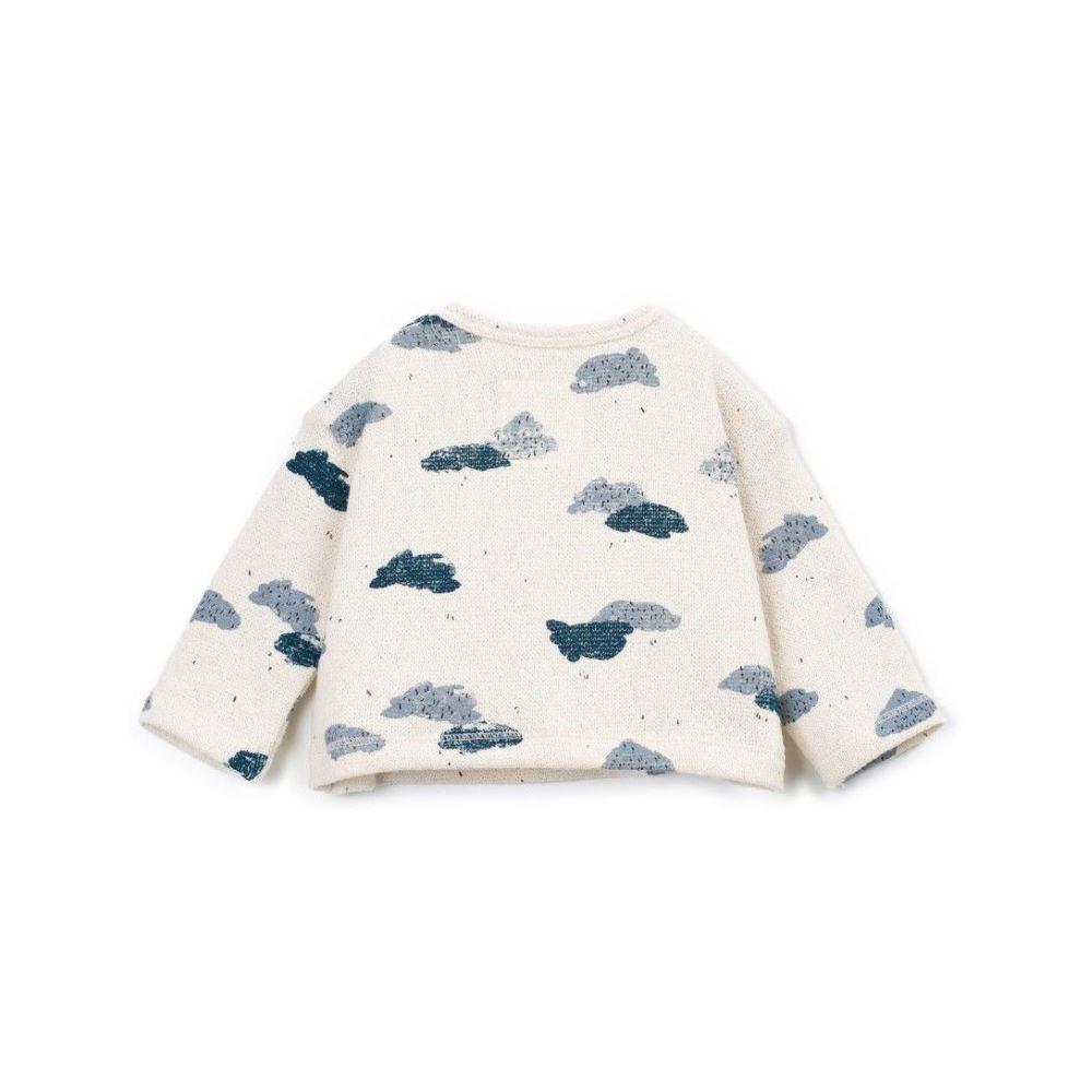Conjunto de malha com estampado de nuvens - Play Up