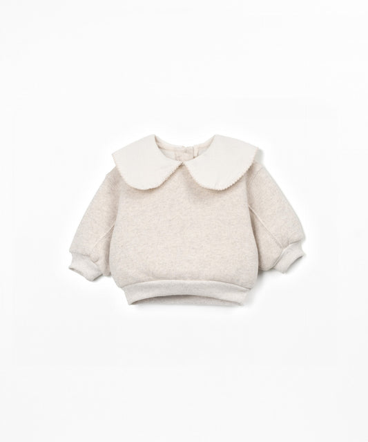 Conjunto de Malha Camisola com gola e Calças com cinto elástico - Play Up