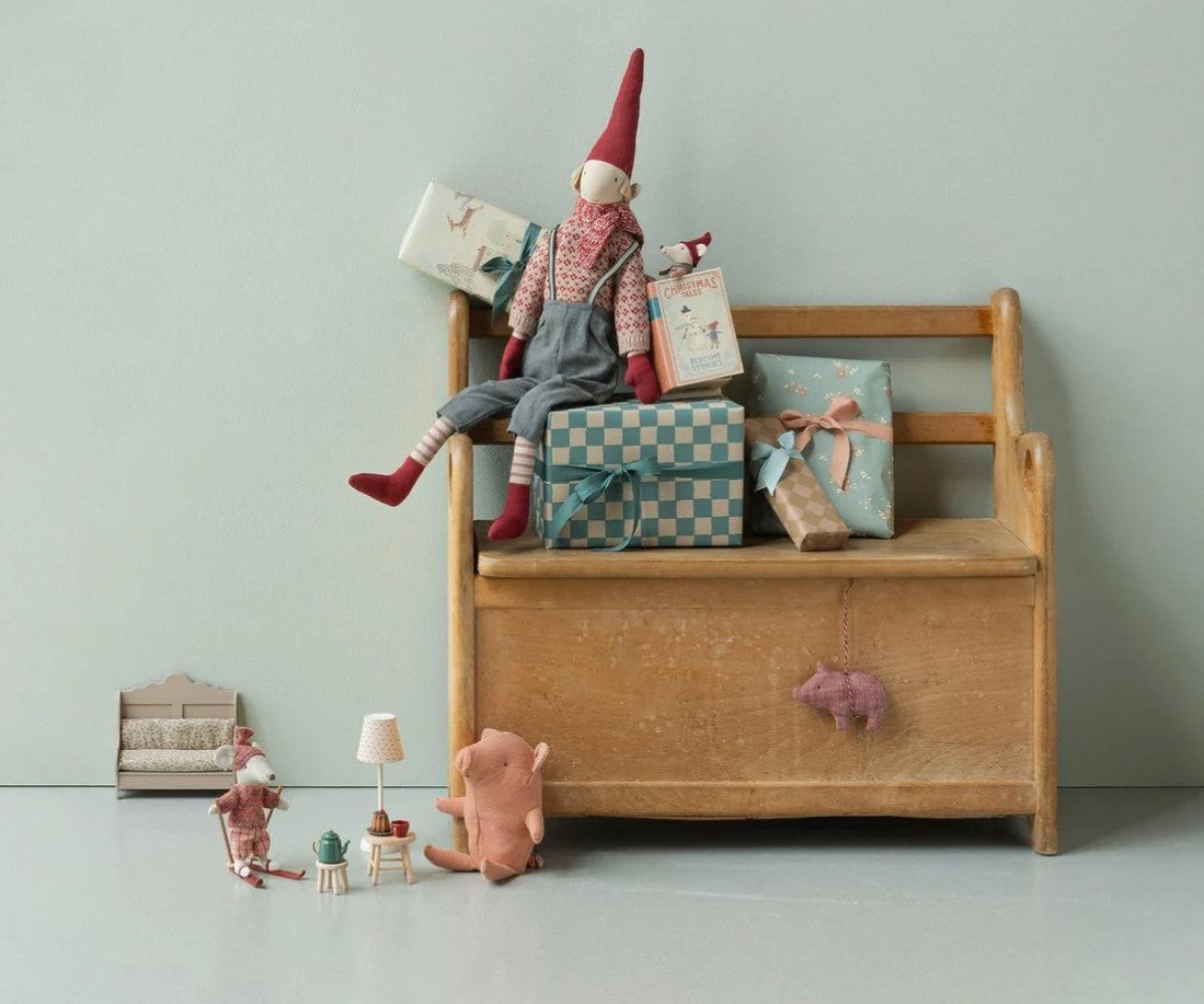 Christmas Mouse Baby in Book - Maileg