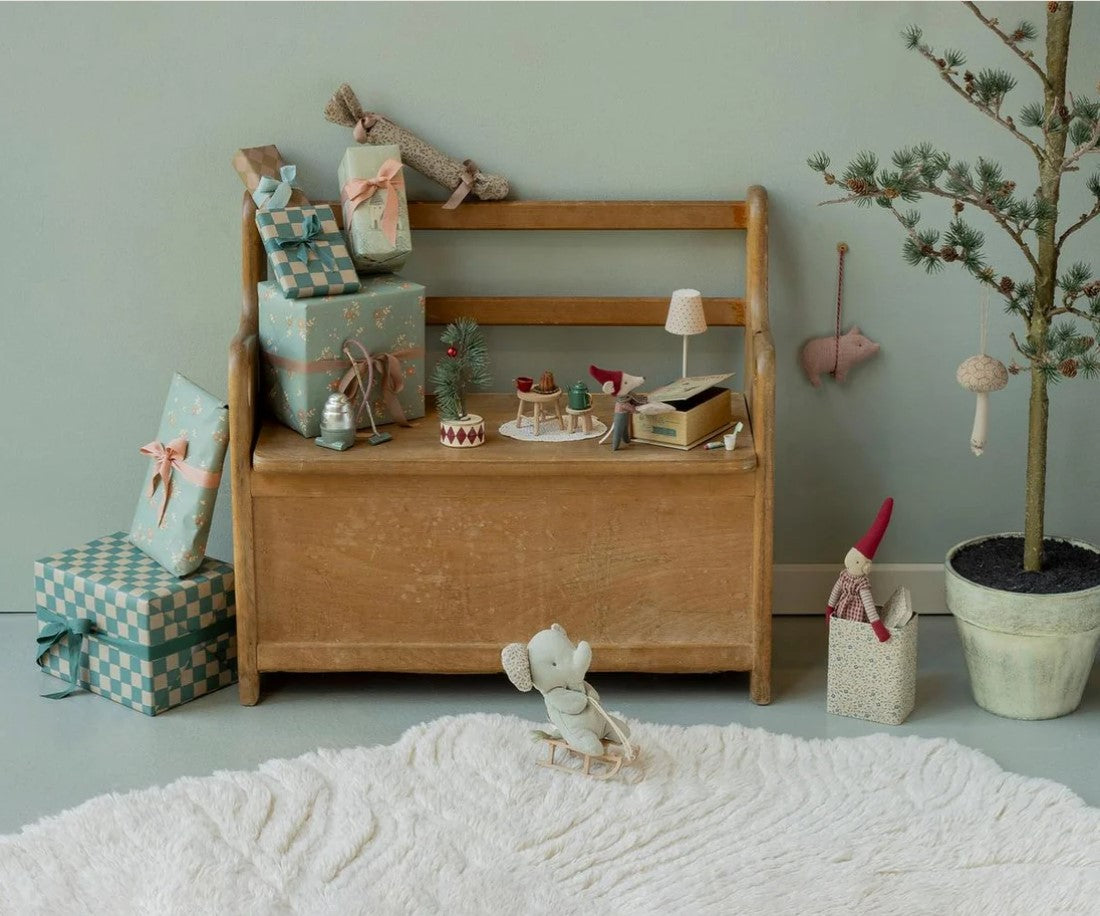 Christmas Mouse Baby in Book - Maileg