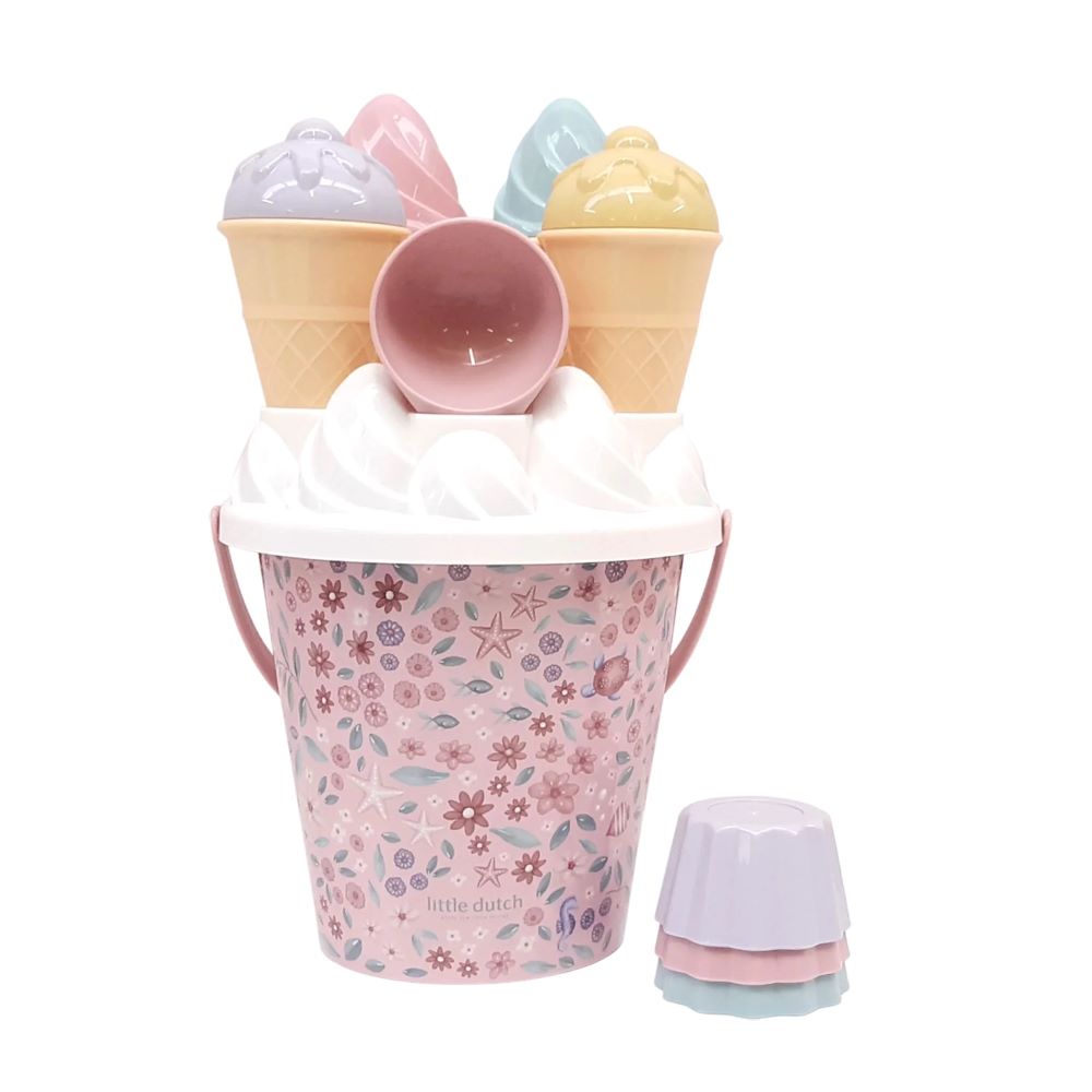 Conjunto de Praia Balde Gelados Dreamy Mermaid Rosa - Little Dutch
