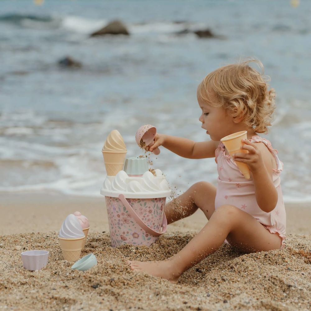 Conjunto de Praia Balde Gelados Dreamy Mermaid Rosa - Little Dutch