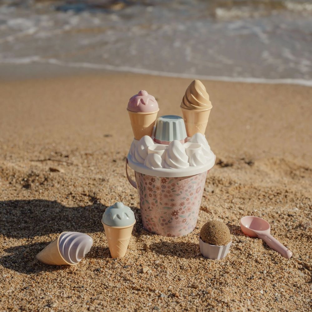 Conjunto de Praia Balde Gelados Dreamy Mermaid Rosa - Little Dutch